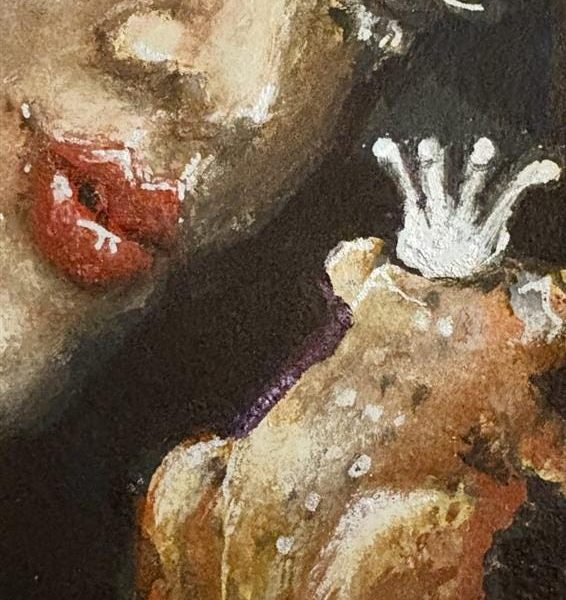 Original Fairy Tale Art Card: The Frog's Bride