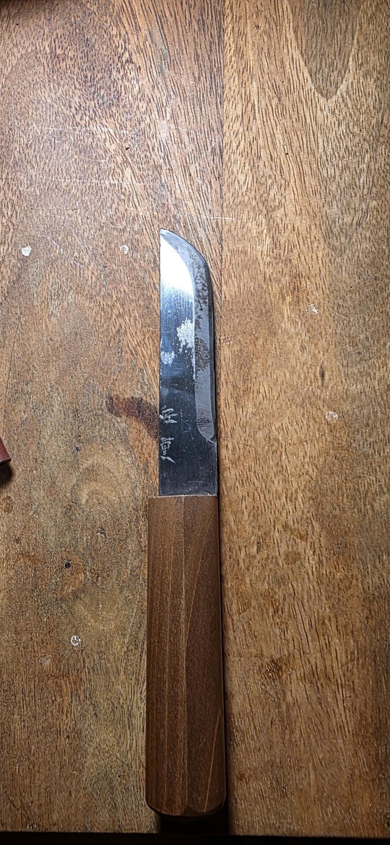 Vintage Hand-Forged Japanese Carving Knife from Kyoto