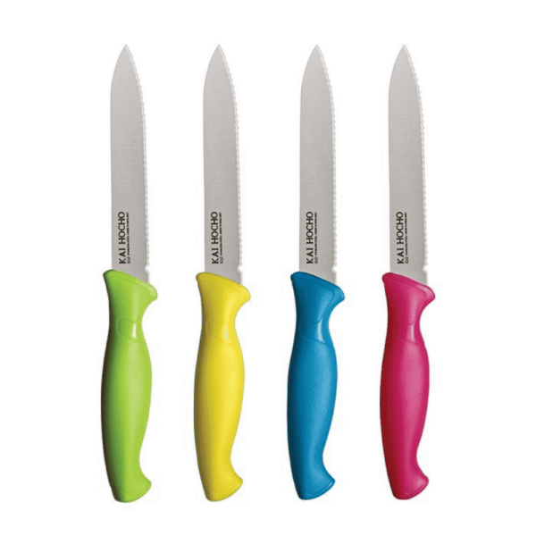 Kai Hocho Kitchen Knife 11cm Serrated (Assorted)