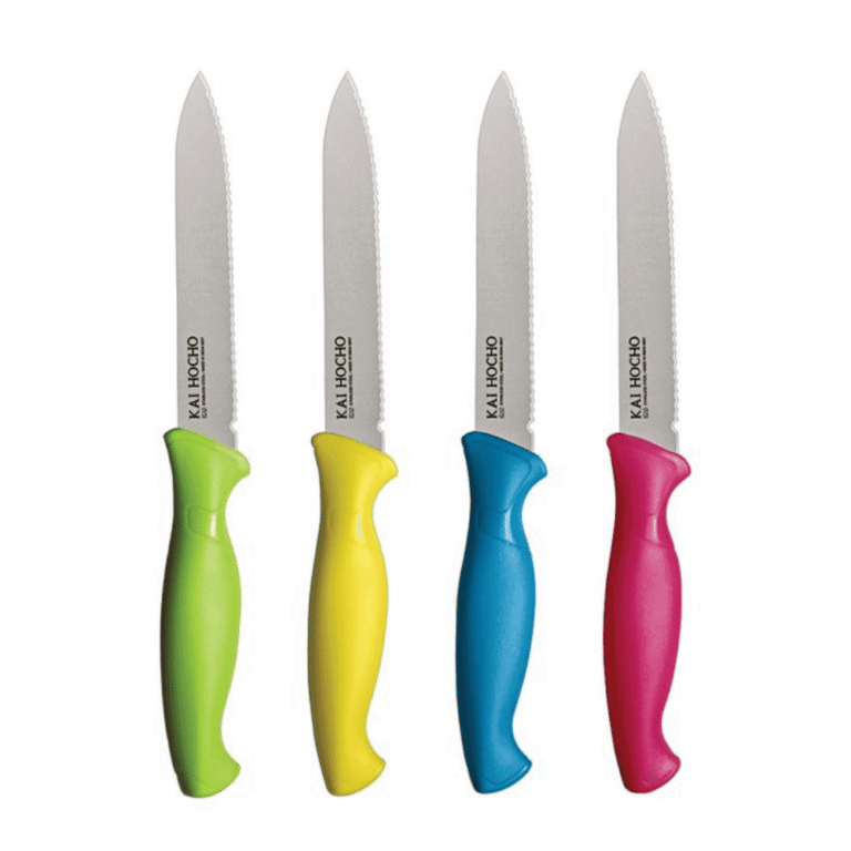 Kai Hocho Kitchen Knife 11cm Serrated (Assorted)