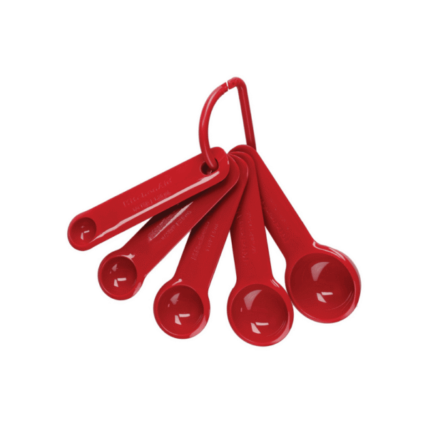 KitchenAid 5 Piece Measuring Spoon Set Empire Red