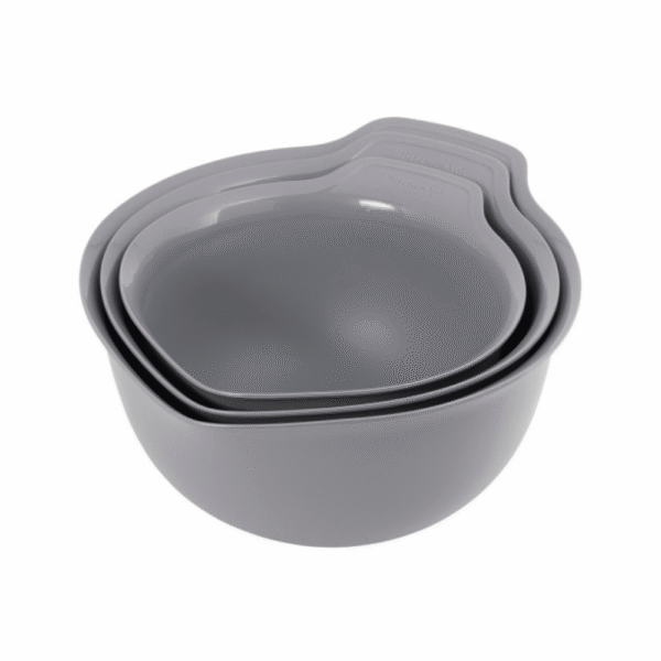 KitchenAid 3 Piece Nesting Mixing Bowl Set Charcoal