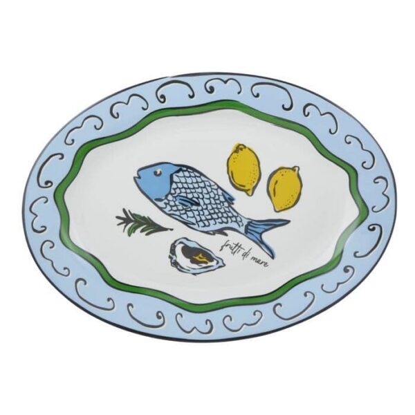 Assemble Sardine Deli Oval Ceramic Platter 46cm
