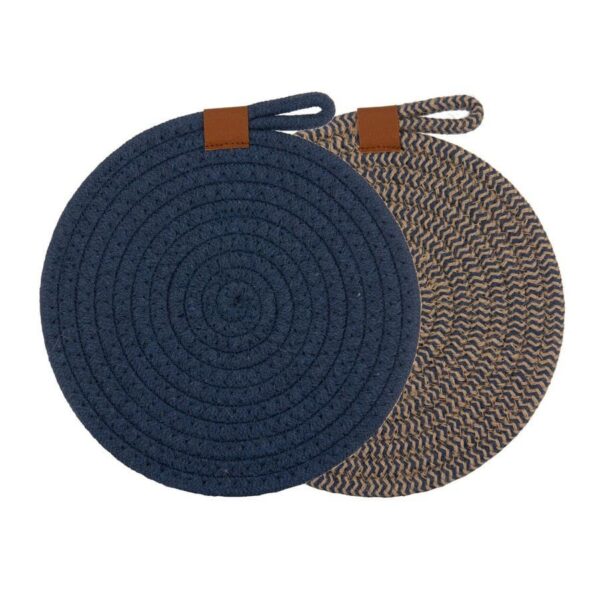 Ladelle Trivets Nash Blue Set of 2