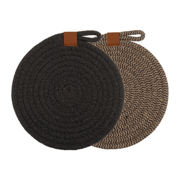 Ladelle Trivets Nash Charcoal Set of 2