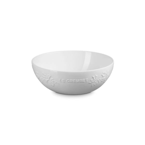 Le Creuset Christmas Holly Serving Bowl 25cm Cotton