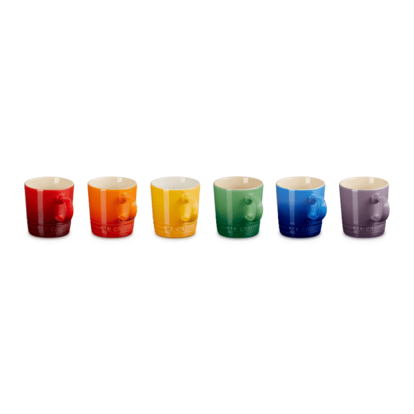 Le Creuset Vancouver Rainbow Mug 100ml Set of 6