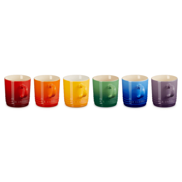 Le Creuset Vancouver Rainbow Mug 200ml Set of 6
