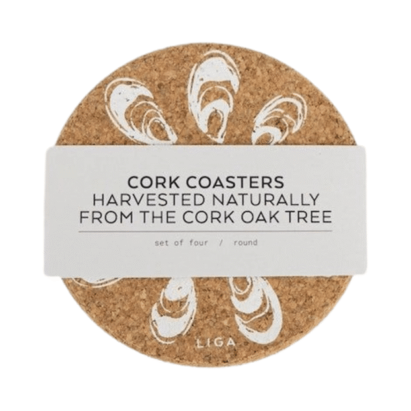 LIGA Oyster Round Coasters Set of 4