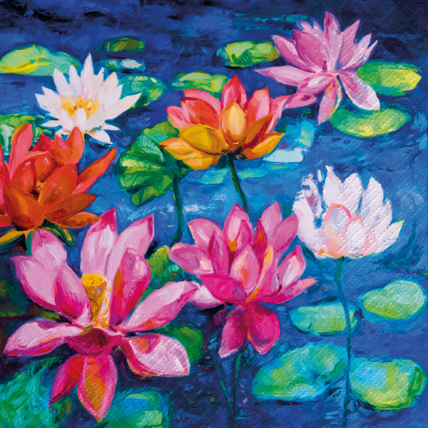 PAW Decor Lunch Napkin Lily Pond