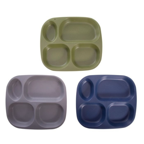 Davis & Waddell Maverick Wheat Straw Divided Plate