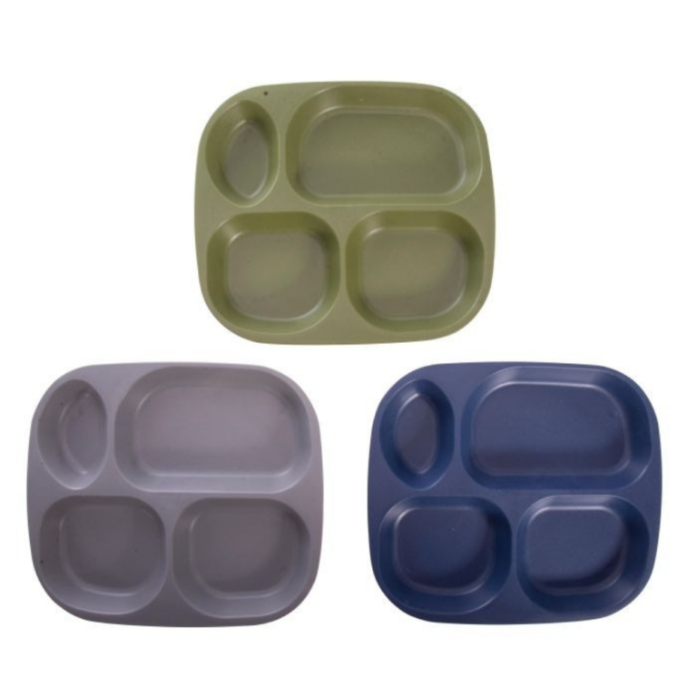 Davis & Waddell Maverick Wheat Straw Divided Plate