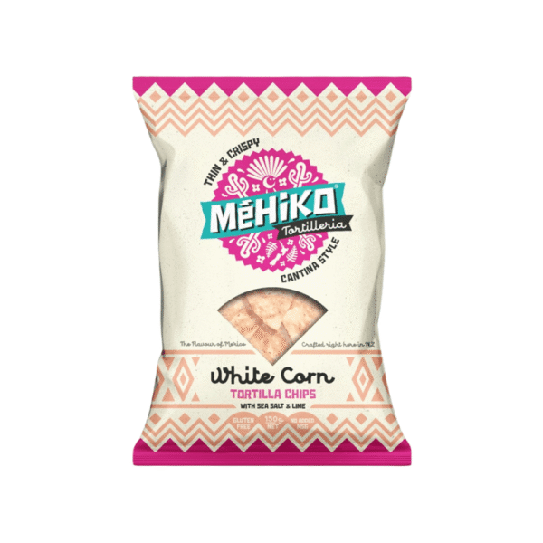 Me Hiko White Corn Chips with Sea Salt & Lime 150g