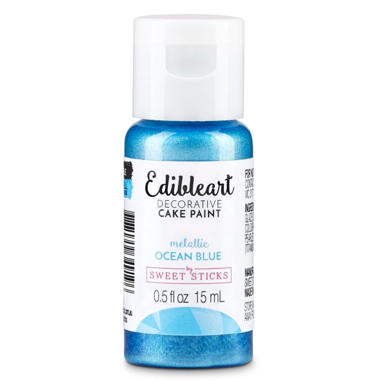 Sweet Sticks Edibleart Paint Metallic Ocean Blue 15ml