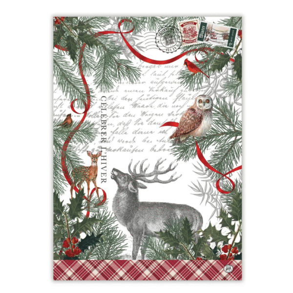 Michel Design Works Winter Woodland Tea Towel