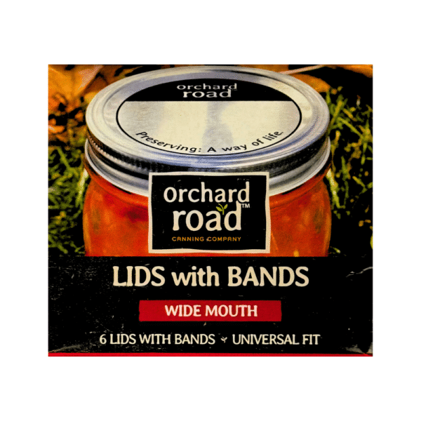 Orchard Road Wide Mouth Bands and Lids Set of 6