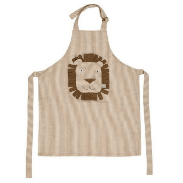 OYOY Striped Denim Lion Apron