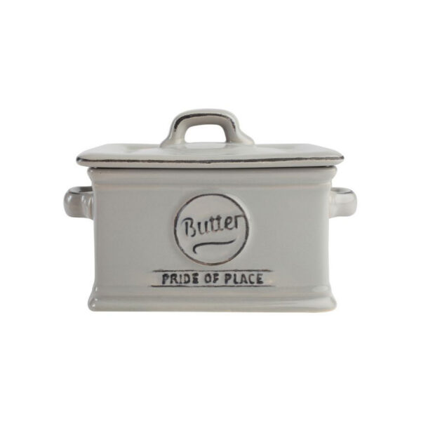 T&G Pride of Place Cool Grey Butter Dish