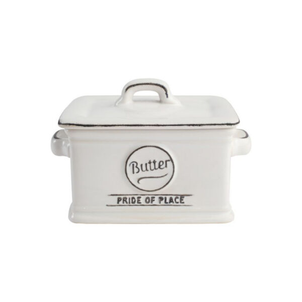 T&G Pride of Place White Butter Dish