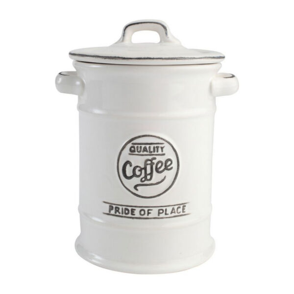 T&G Pride of Place White Coffee Jar