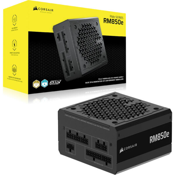 CORSAIR RM850e FULLY MODULAR 850W CYBENETICS GOLD ATX3.1 POWER SUPPLY