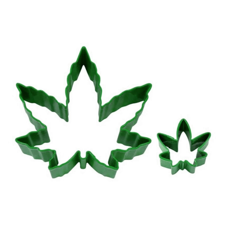 R&M Hemp Leaves 2 Piece Cookie Cutter Set