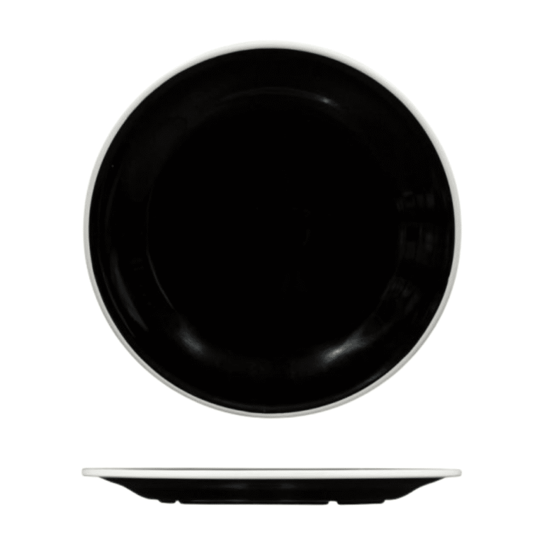 Ryner Melamine Evoke White Rim Plate 27cm