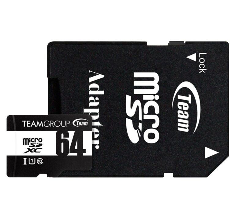 Team 64GB microSDHC UHS-I/U1 Class 10 Memory Card with Adapter