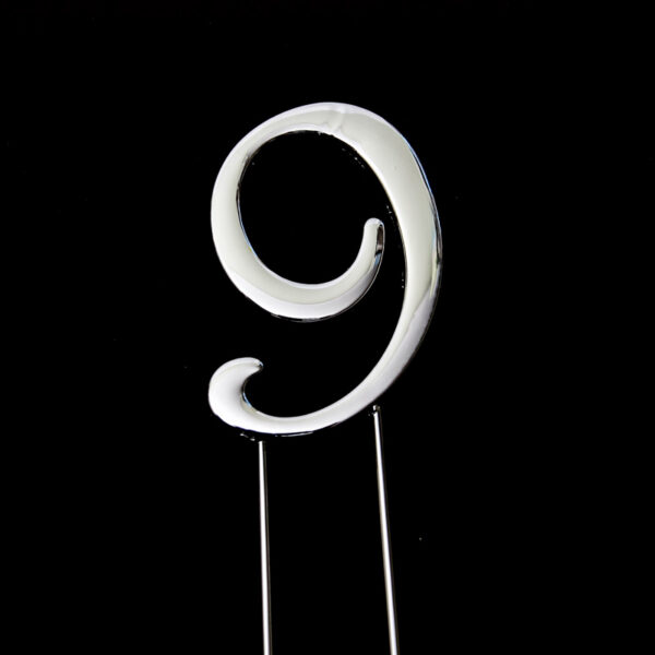 Cake & Candle Plain 7cm Number 9 Cake Topper