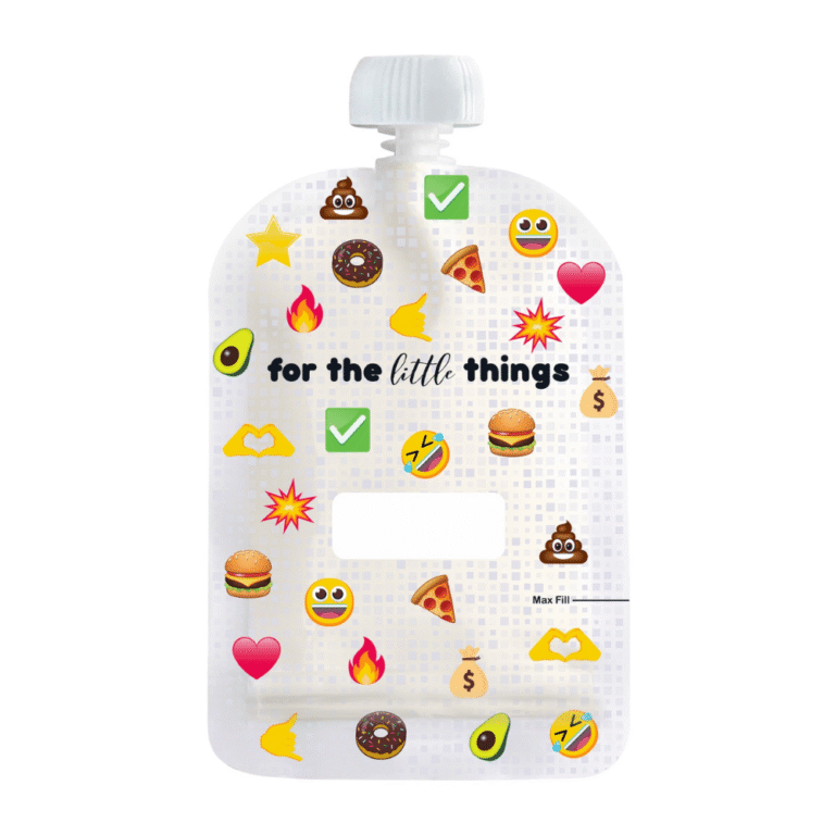 Sinchies Reusable Food Pouches 150ml Emojis