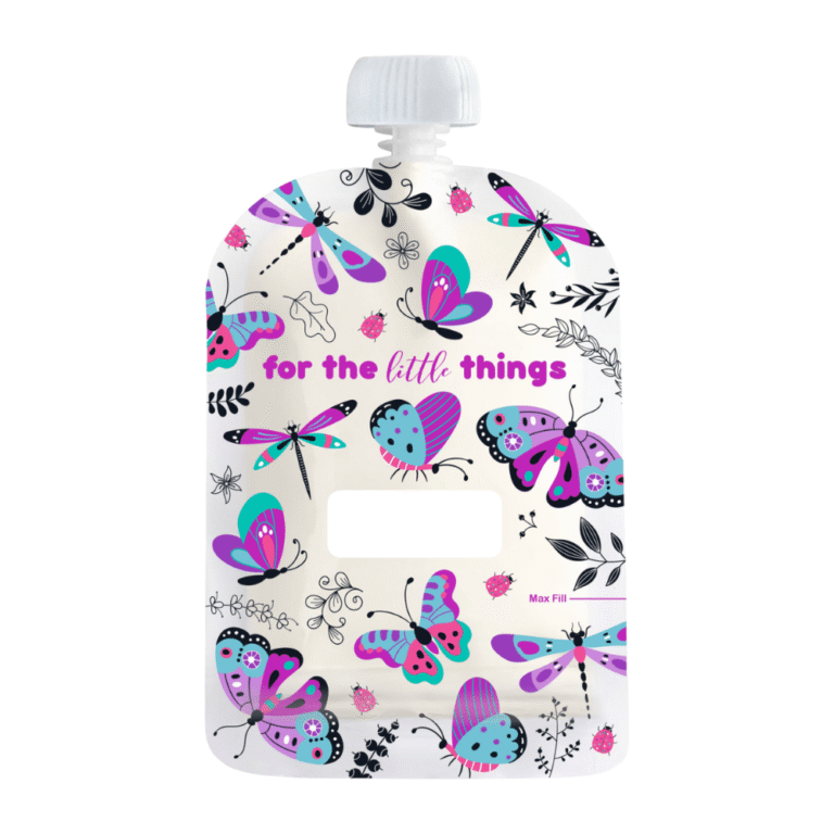 Sinchies Reusable Food Pouches 150ml Flutterbys