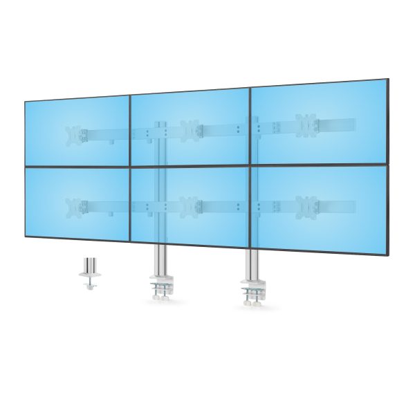 Six-Monitor Desk Mount Max 32IN/8kg