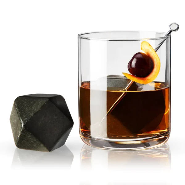Viski Large Hexagonal Glacier Rocks Set of 2