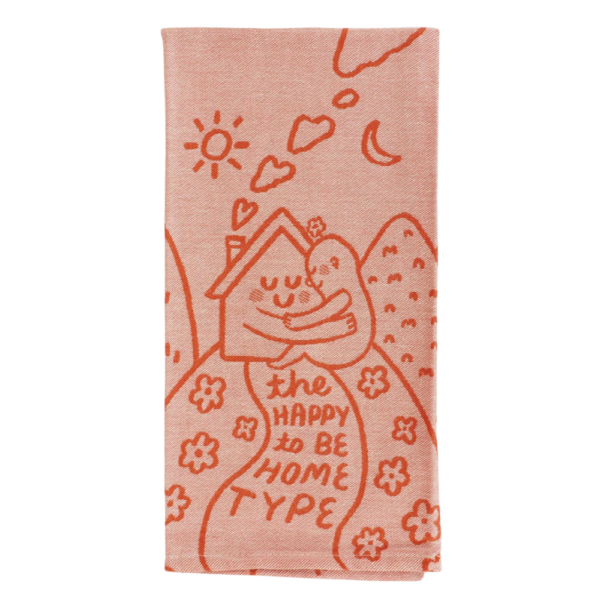 Blue Q Novelty Tea Towel ‘The Happy to be Home Type’