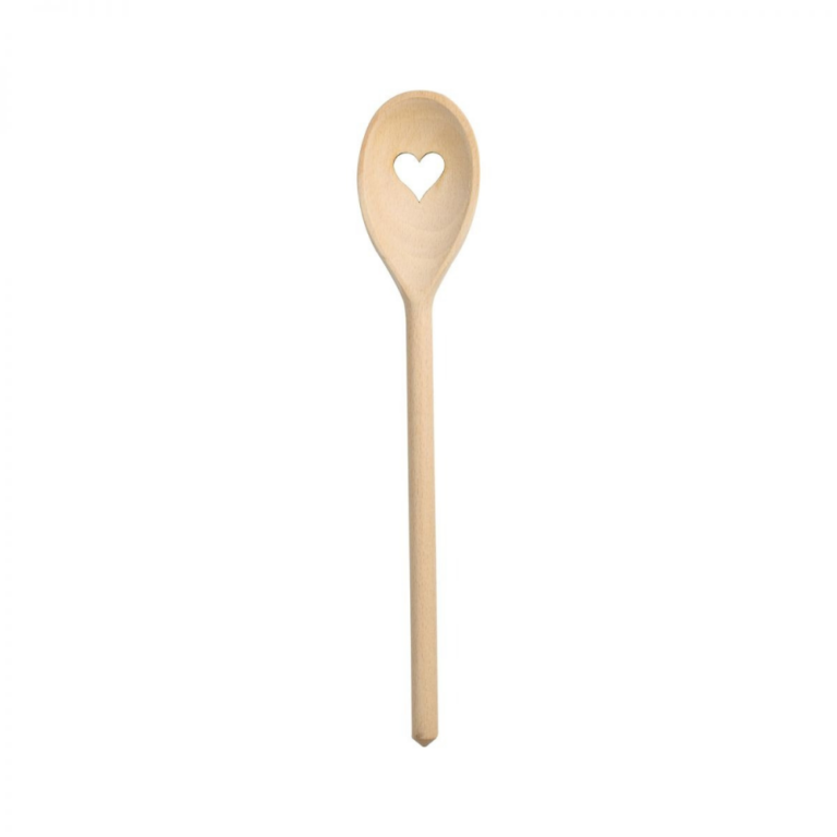 T&G Beech Wood Heart Spoon 30cm