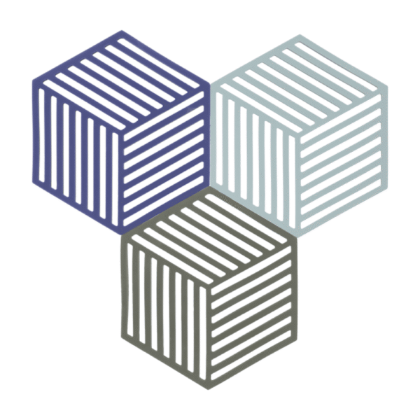 Zone Denmark Trivets Set Indigo Fog Olive