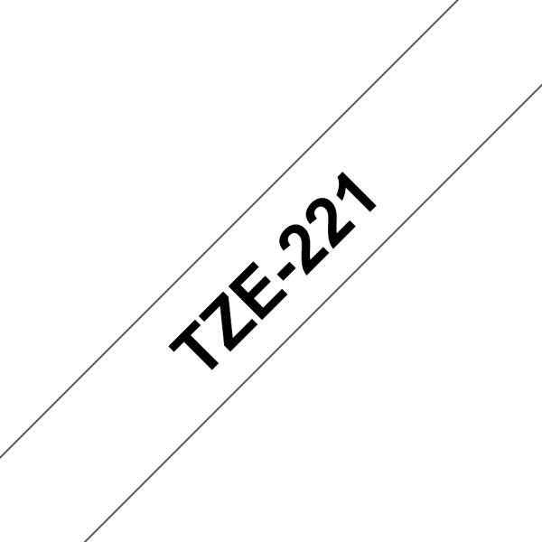 TZe221 9mm x 8m Standard laminated Black