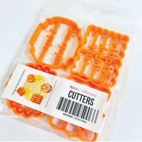 Offensive Cookie Cutter Set of 4