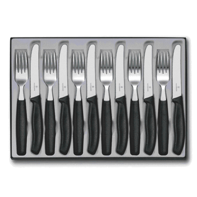 Victorinox Swiss Classic 12 Piece Cutlery Set Black
