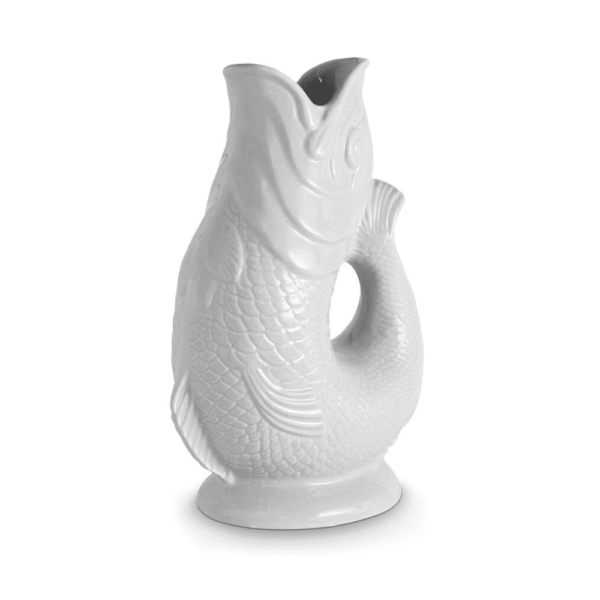Wade Pottery Fish Jug 1.2L White