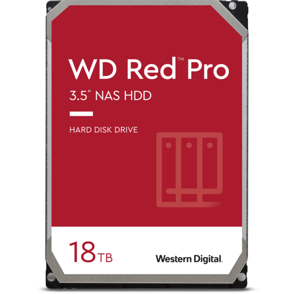 Wd Red Pro 18TB Nas HDD 3.5″ Sata 512MB Cache 7200RPM 5YRS Wty