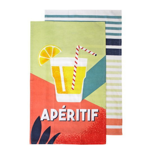 Ladelle Zest Cocktail Aperitivo Tea Towel 2 Pack